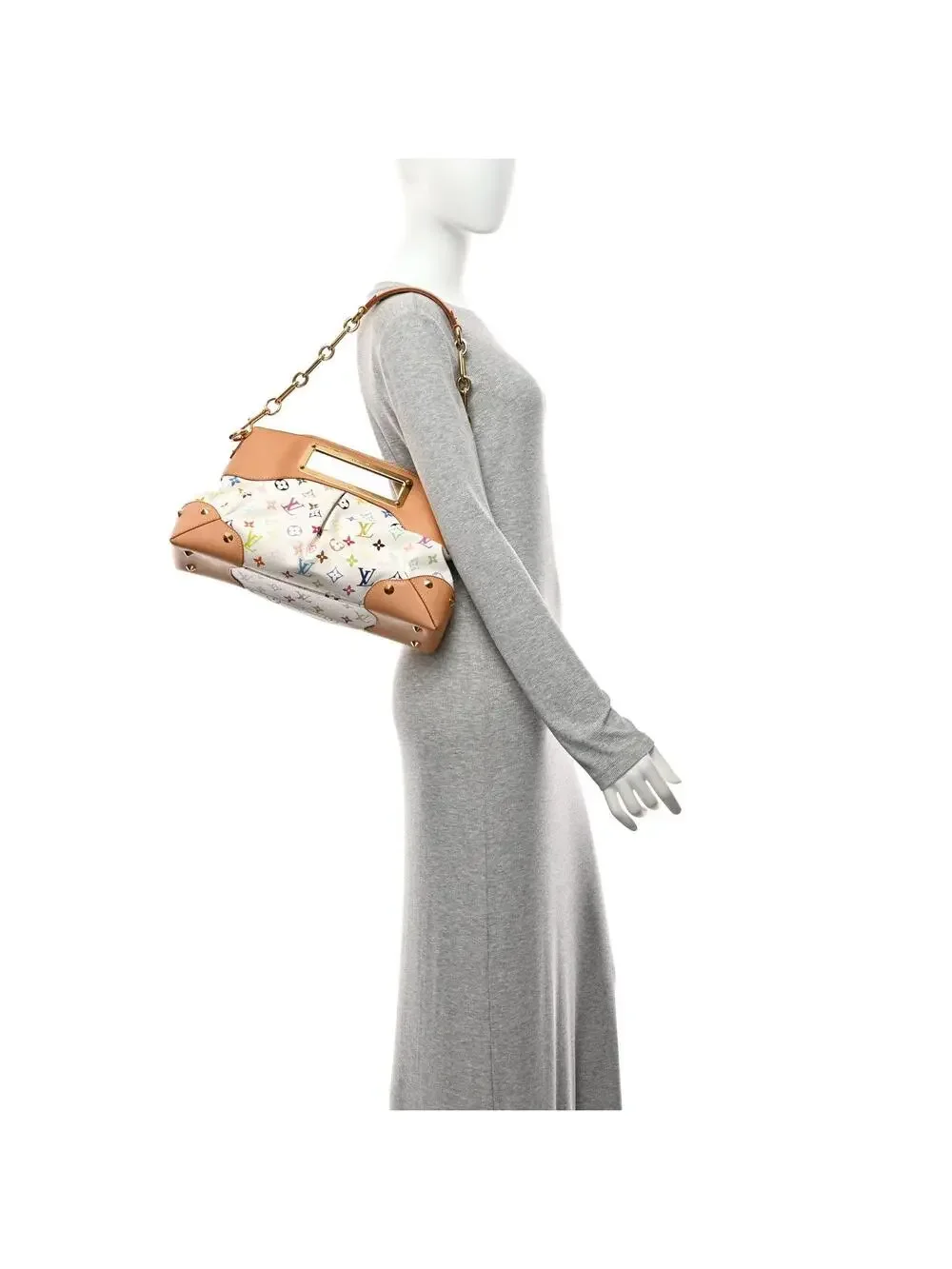 Louis Vuitton Multicolor Judy Mm White #261658L15B